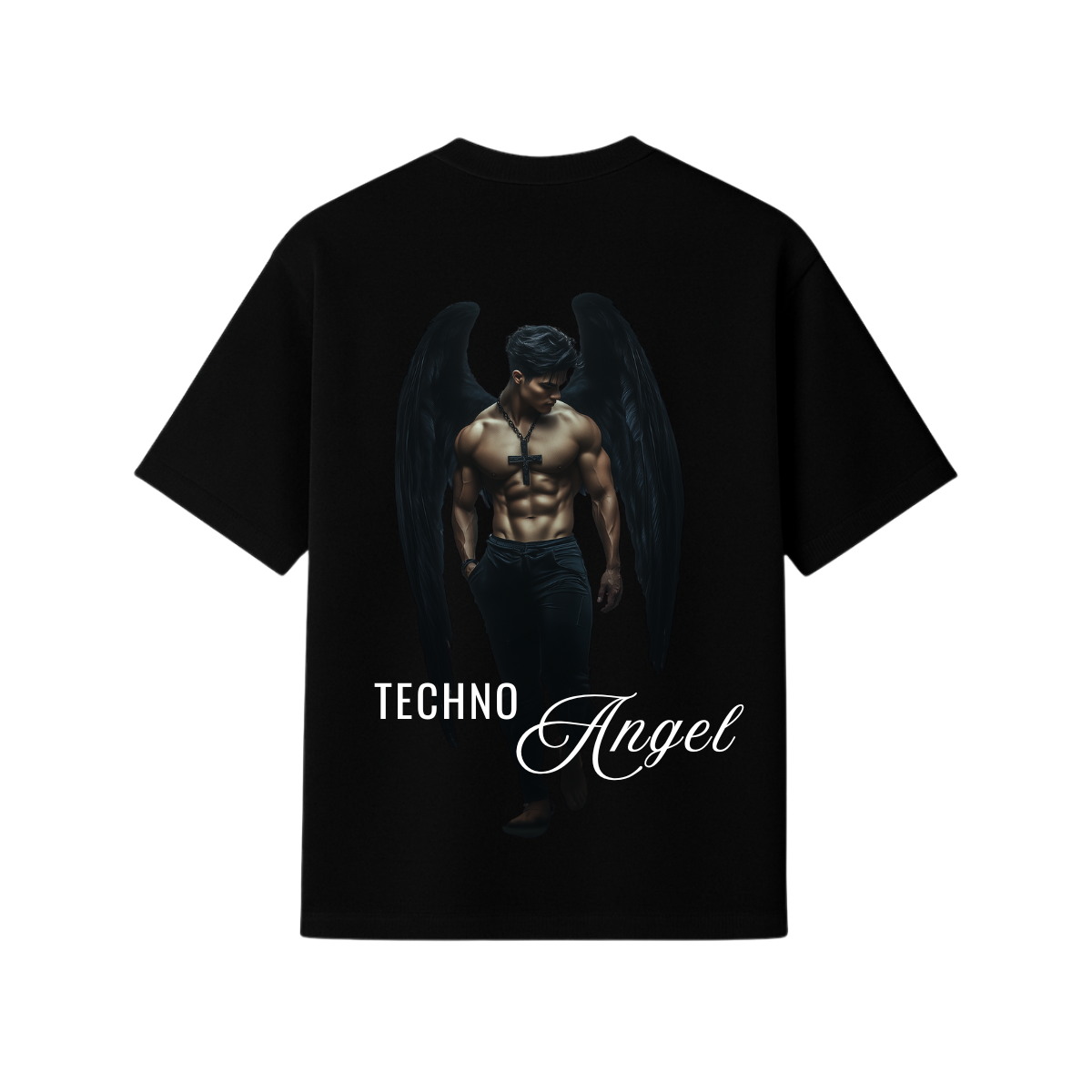 T-SHIRT OVERSIZE - TECHNO ANGEL (3)