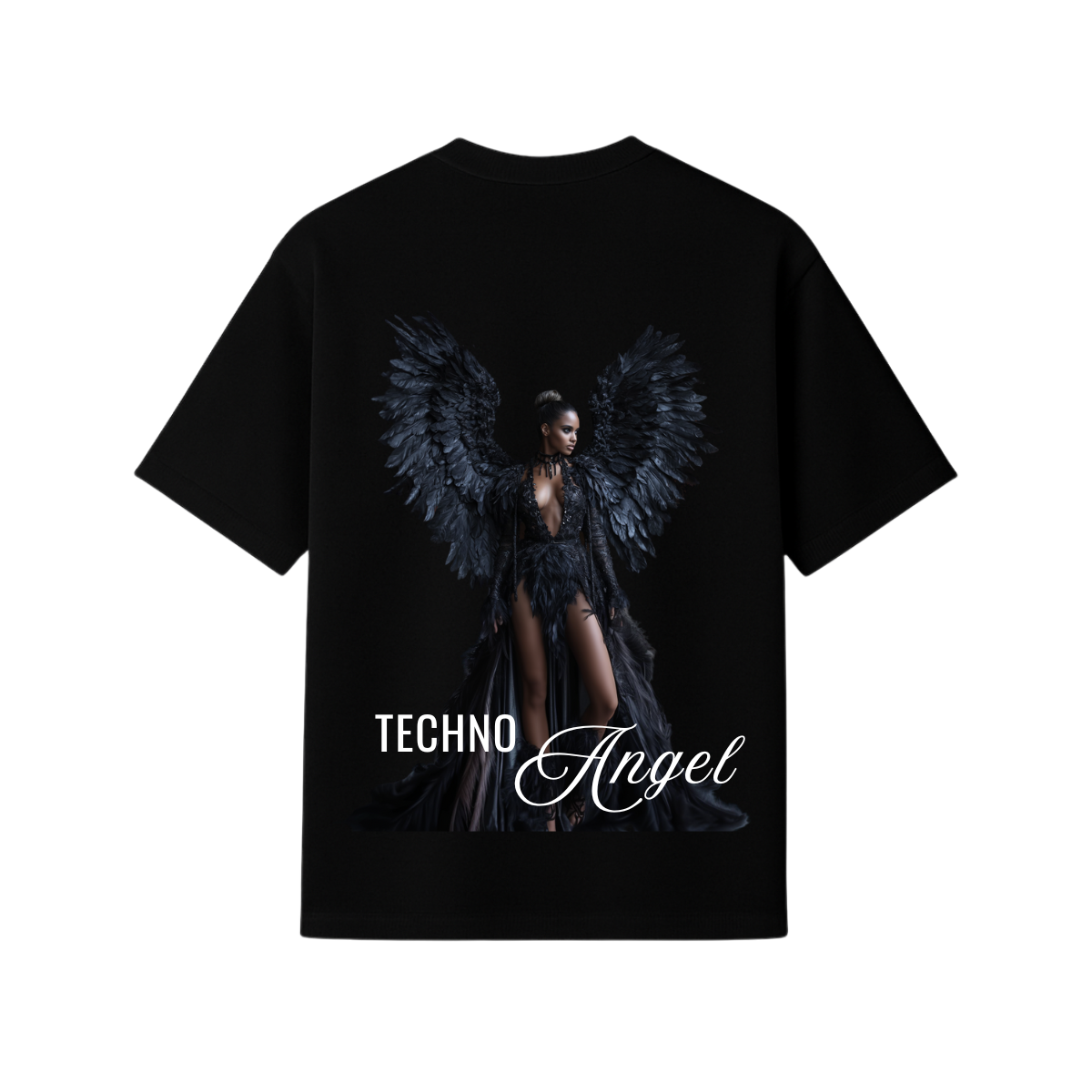 T-SHIRT OVERSIZE - TECHNO ANGEL (2)
