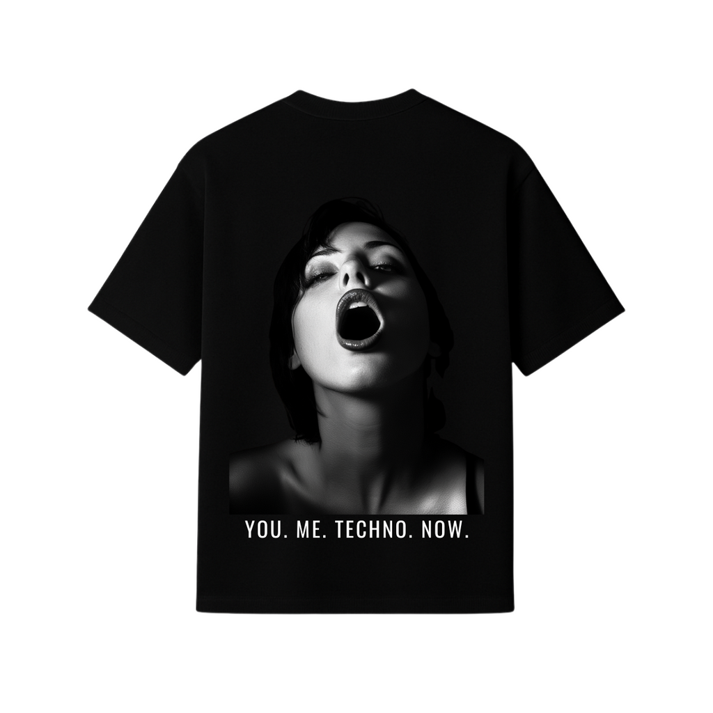 T-SHIRT OVERSIZE - YOU. ME. TECHNO. NOW.
