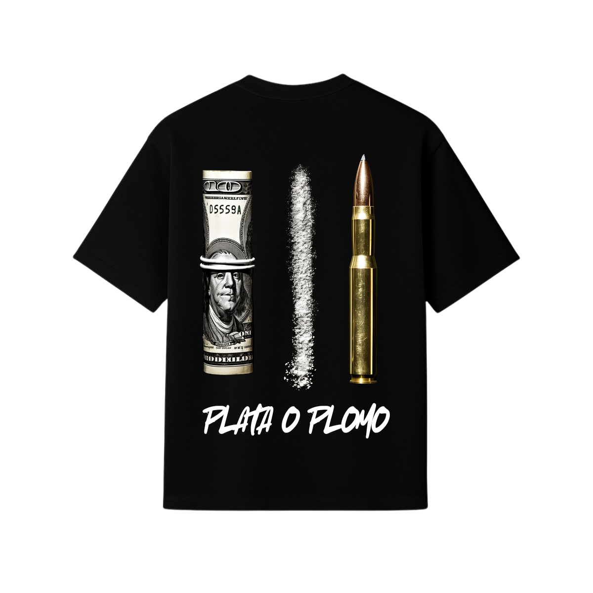 T-SHIRT OVERSIZE - PLATA O PLOMO
